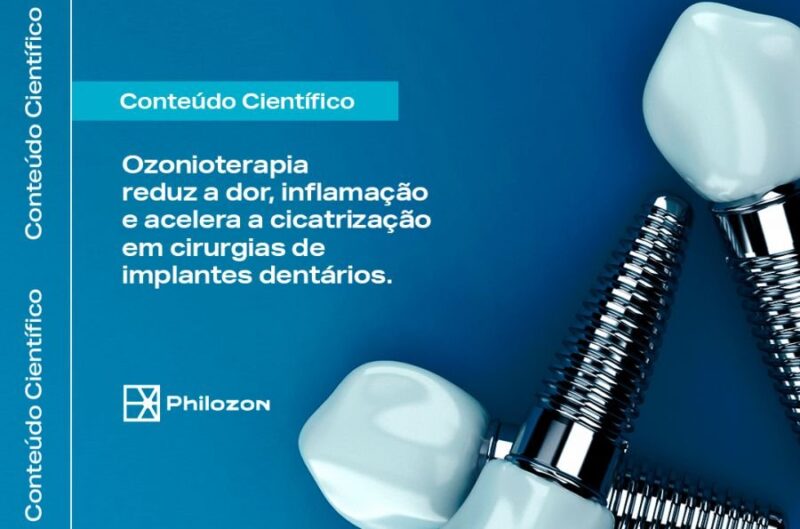 Ozonioterapia nos tecidos ao redor de implantes dentários